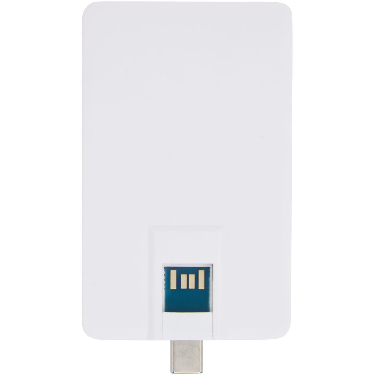 Duo slim 64GB USB drive with Type-C and USB-A 3.0 – White back view