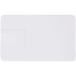 Duo slim 64GB USB drive with Type-C and USB-A 3.0 – White front view