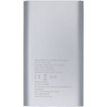 Juice 4000mAh wireless power bank – Silver back view
