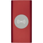 Juice 8000mAh wireless power bank – Red front view