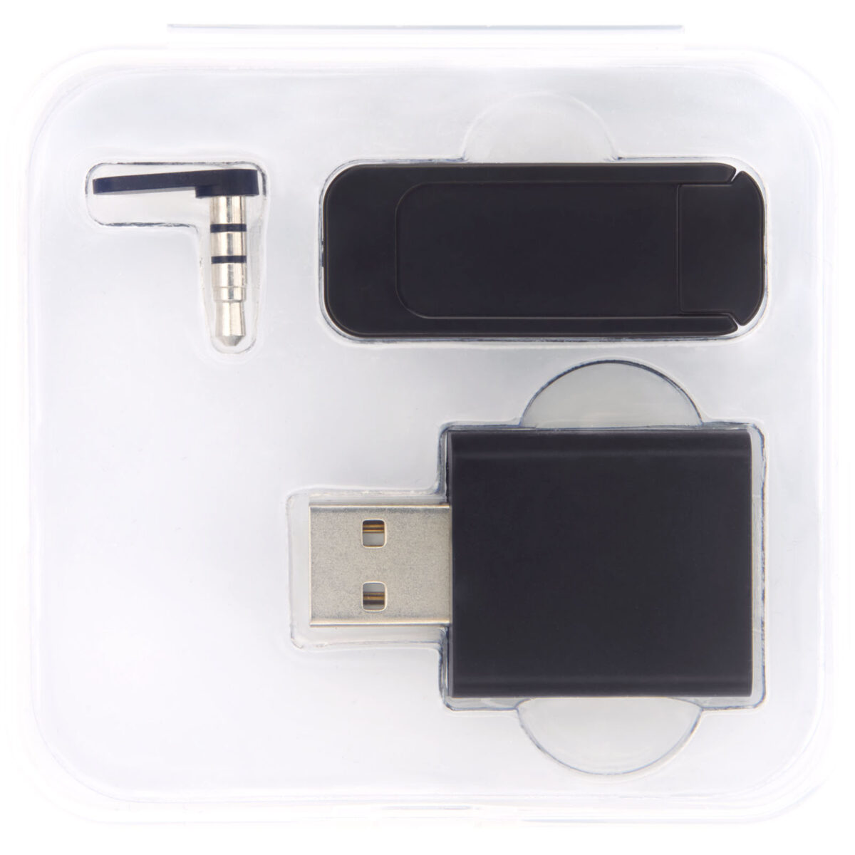 Incognito privacy kit – Solid black front view