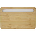 Medake 10W bamboo wireless charger – Beige front view