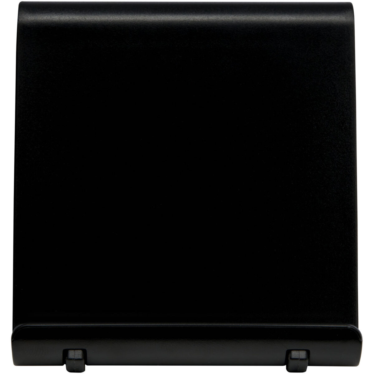 Resty phone and tablet stand – Solid black front view