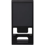 Rise slim aluminium phone stand – Solid black front view