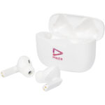 Essos 2.0 True Wireless auto pair earbuds with case – White with logo