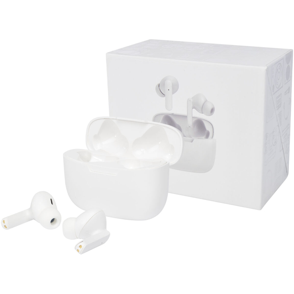 Essos 2.0 True Wireless auto pair earbuds with case – White extra view