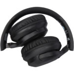 Loop recycled plastic Bluetooth® headphones – Solid black extra view