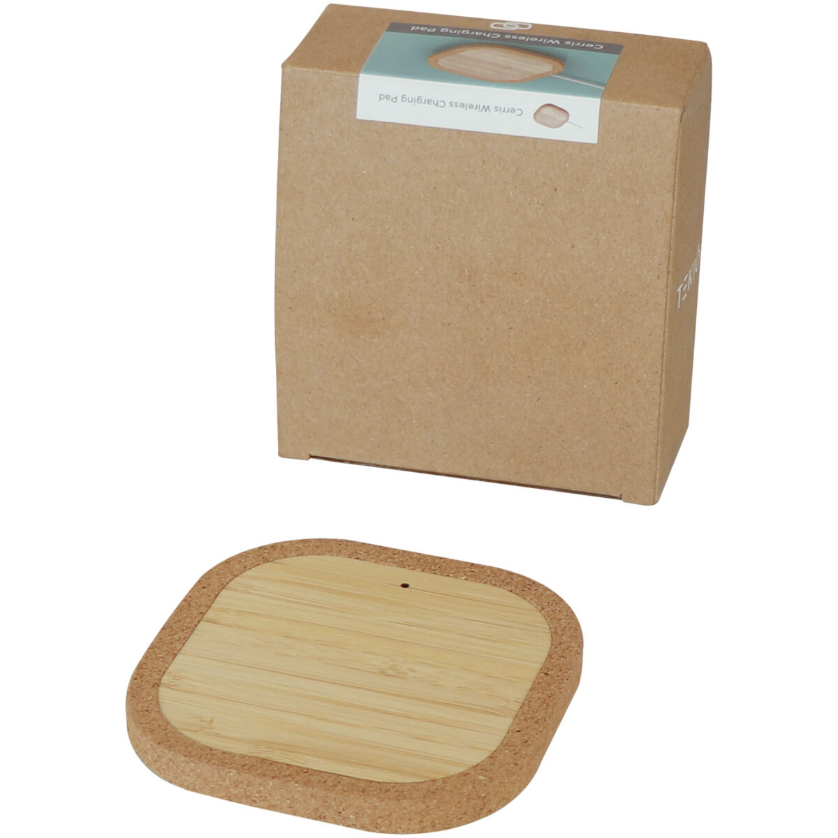 Cerris 15W cork wireless charging pad – Natural extra view