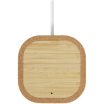 Cerris 15W cork wireless charging pad – Natural front view