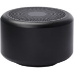 Rise 3W RCS recycled aluminium Bluetooth® mini speaker – Solid black extra view