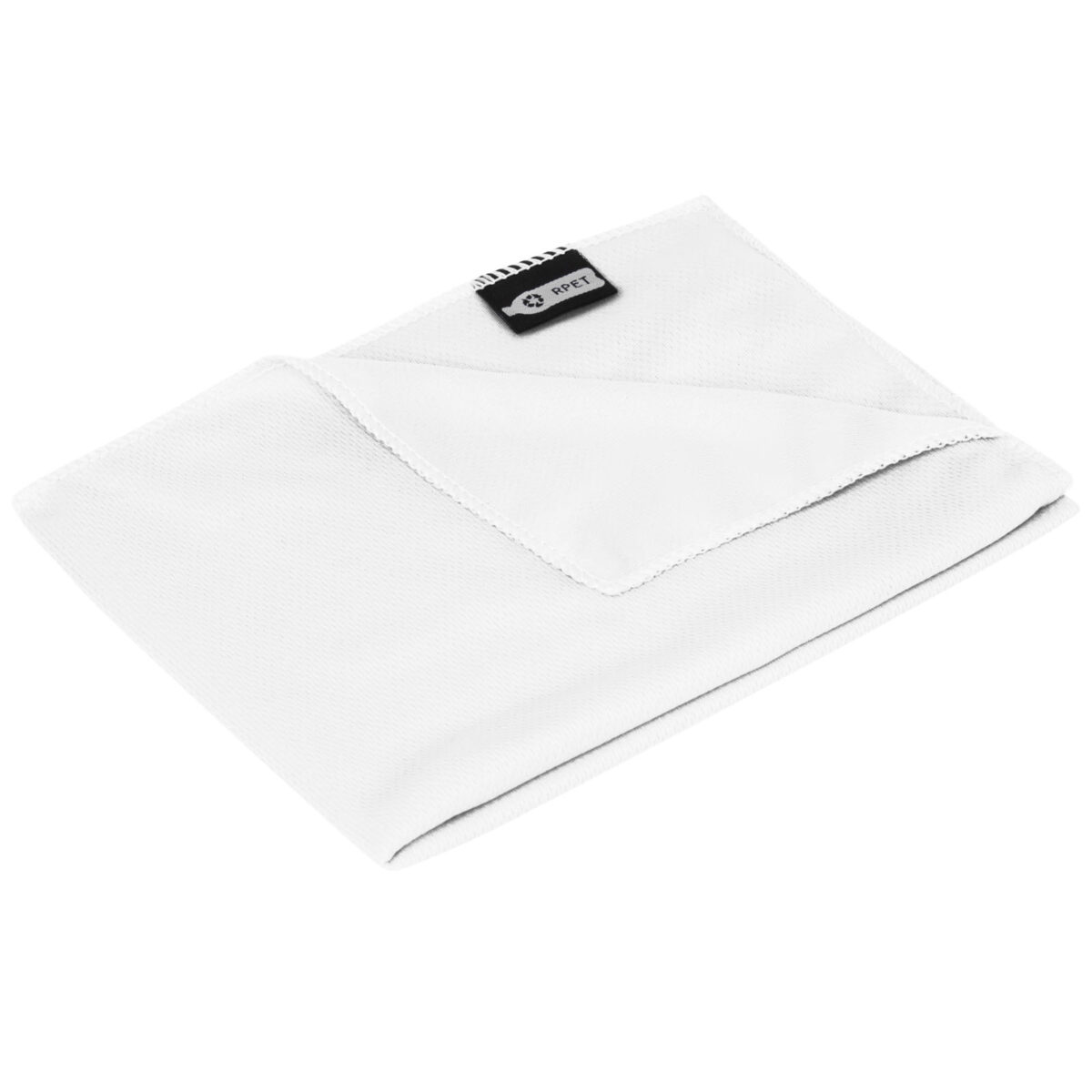 Raquel cooling towel made from recycled PET 80x30 cm – White extra view