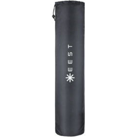 Cobra fitness and yoga mat – Solid black with logo