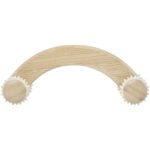 Volu bamboo massager – Natural front view