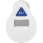 Guitty digital shower timer – White front view