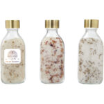 Wellmark Just Relax 3-piece 200 ml bath salt gift set – Transparent clear with logo