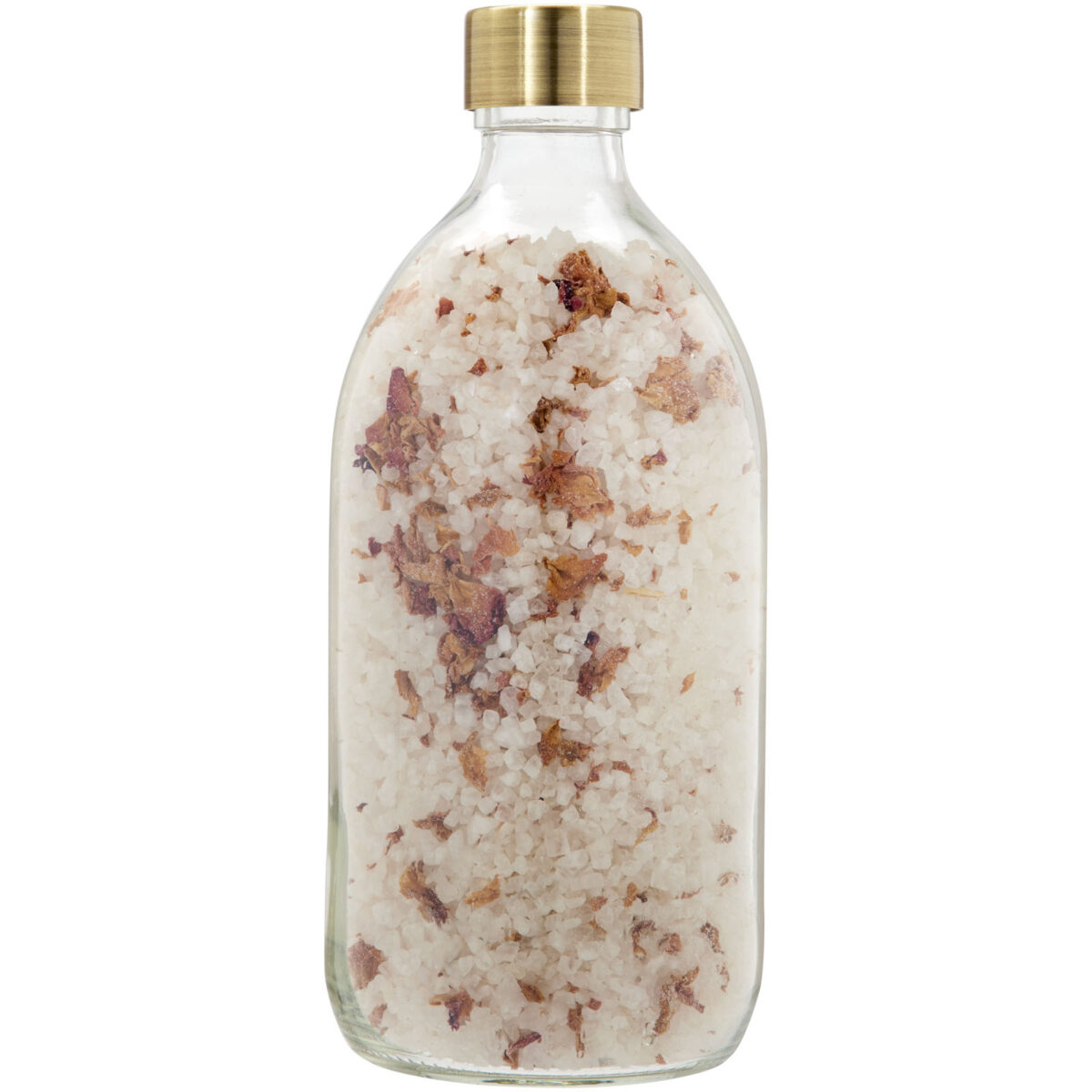 Wellmark Just Relax 500 ml bath salt - roses fragrance – Transparent clear back view