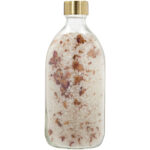 Wellmark Just Relax 500 ml bath salt - roses fragrance – Transparent clear back view
