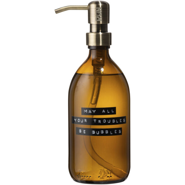 Wellmark Bubbles 500 ml hand soap dispenser – Amber heather with logo
