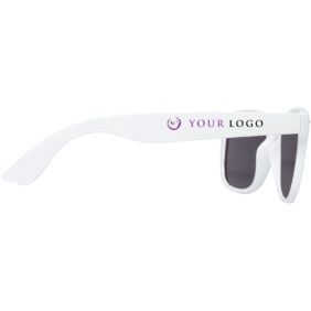 Sun Ray rPET sunglasses – White with logo