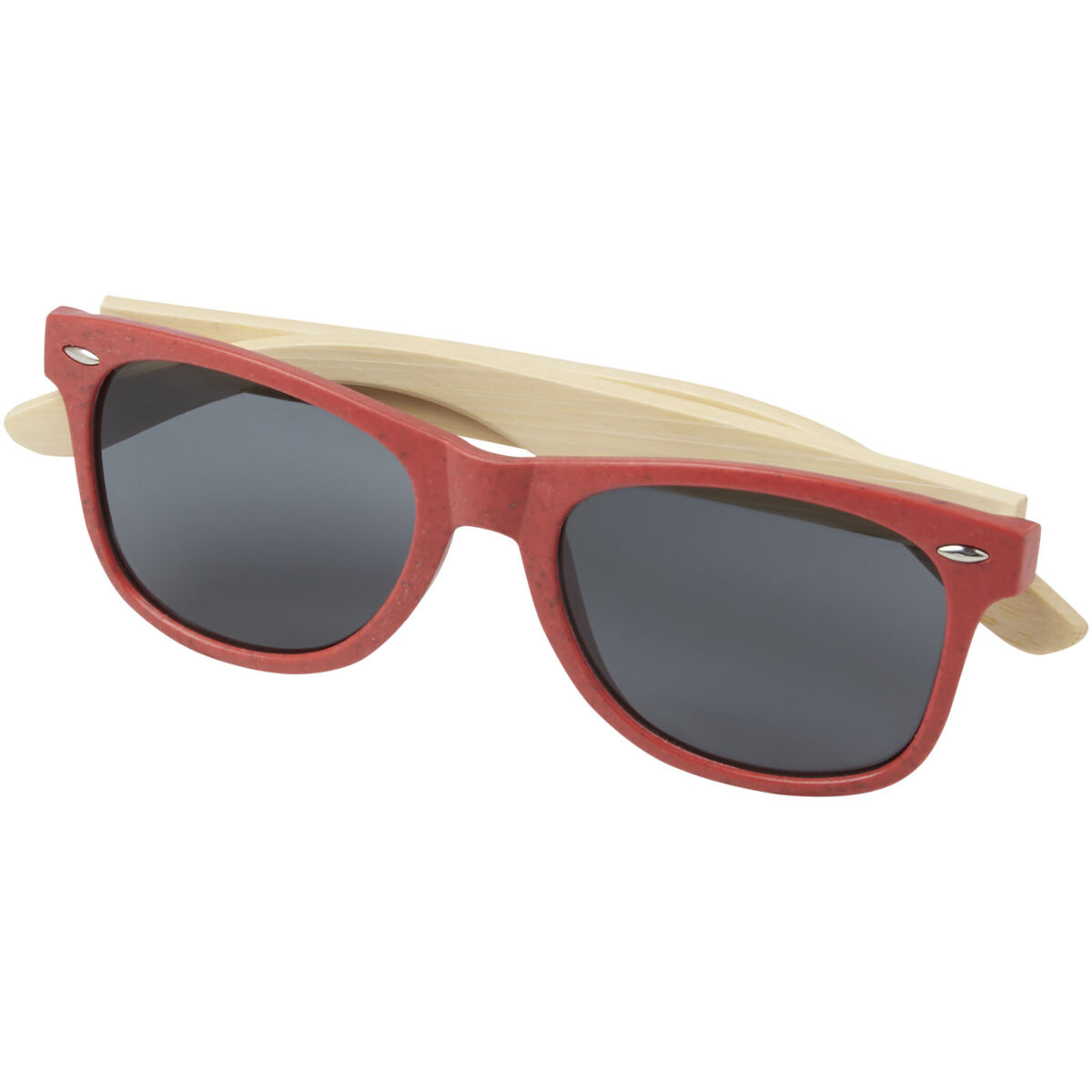 Sun Ray bamboo sunglasses – Red extra view