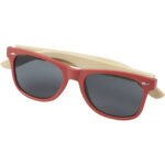Sun Ray bamboo sunglasses – Red extra view