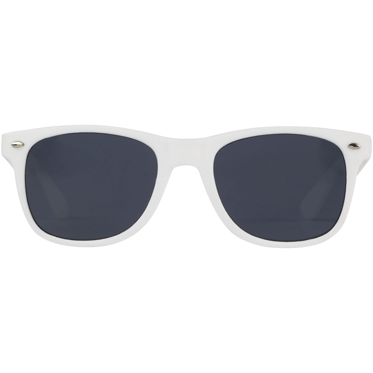 Sun Ray recycled plastic sunglasses – White front view
