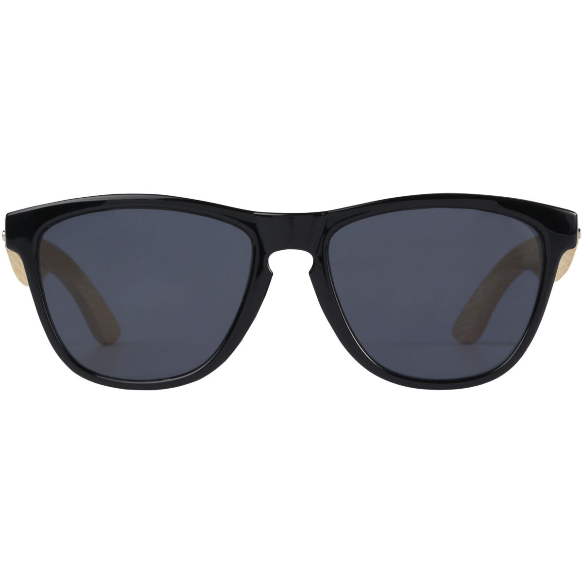 Sun Ray ocean bound plastic and bamboo sunglasses – Natural front view