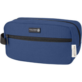 Joey GRS recycled canvas travel accessory pouch bag 3.5L – Navy with logo