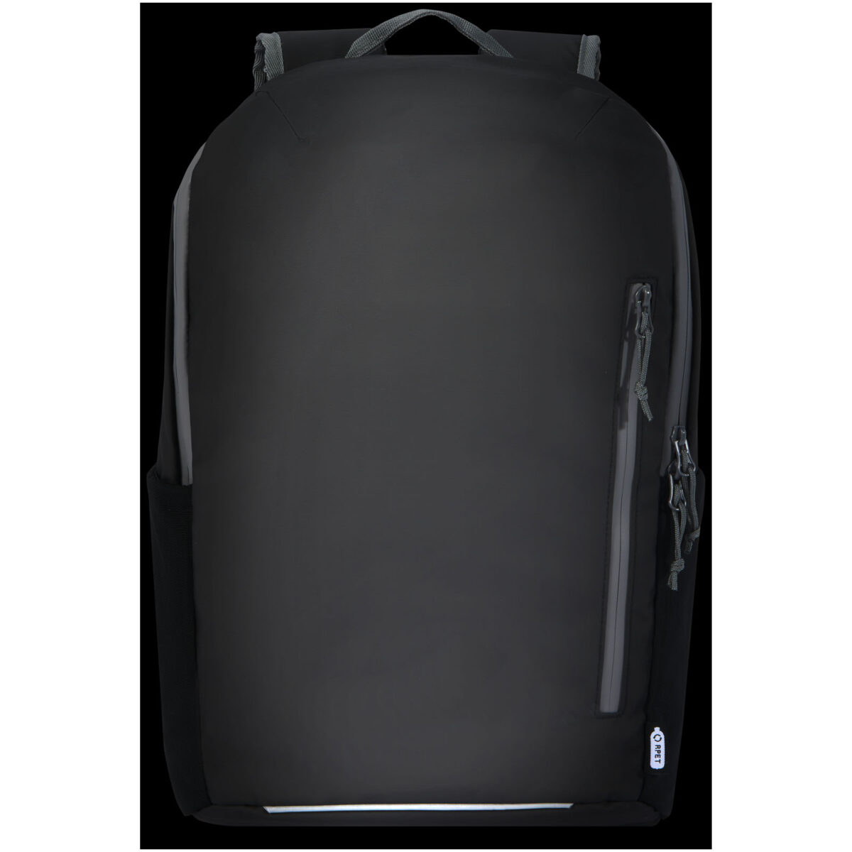 Aqua 15" GRS recycled water resistant laptop backpack 21L – Solid black extra view
