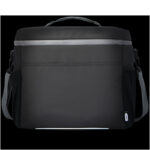 Aqua 20-can GRS recycled water resistant cooler bag 22L – Solid black extra view