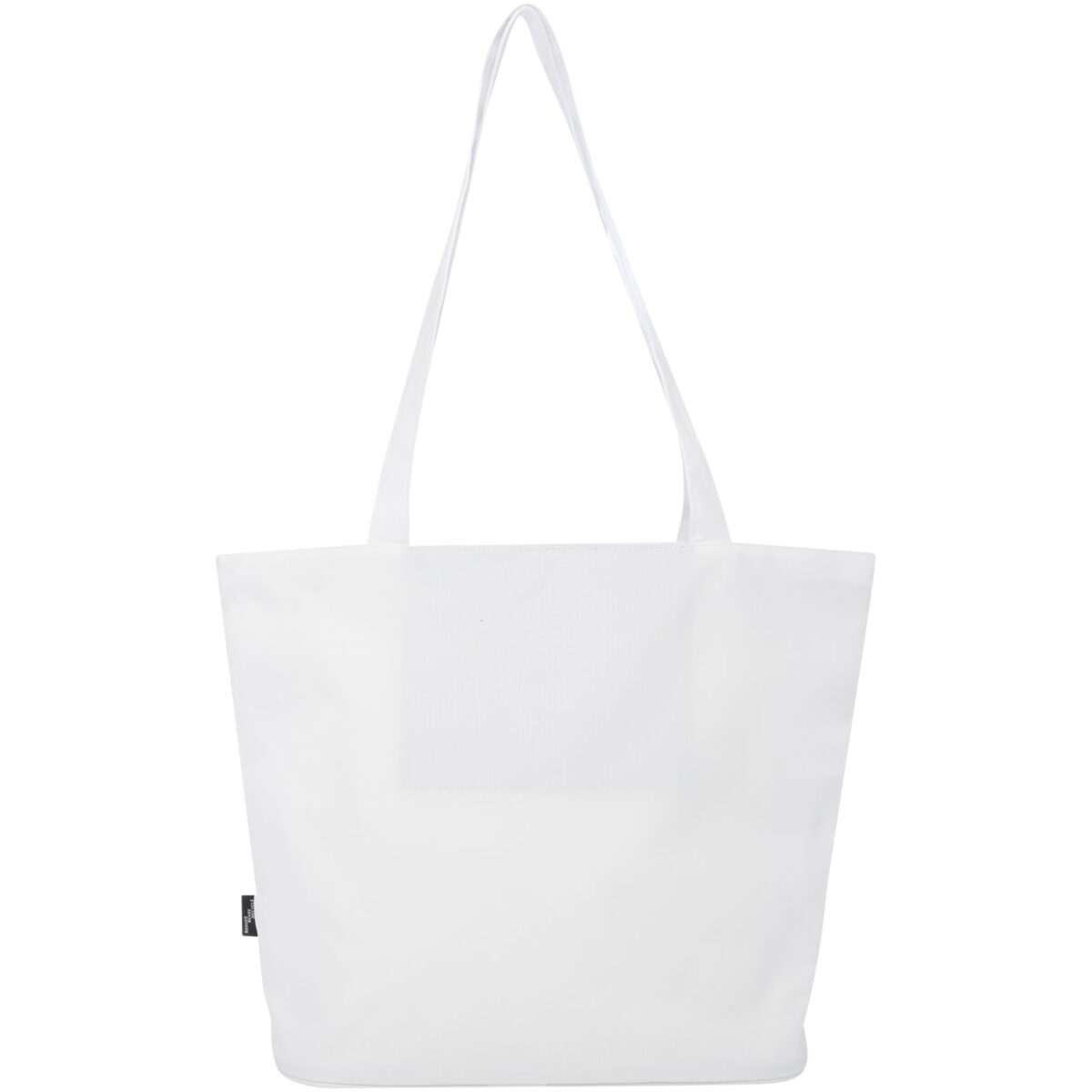 Panama GRS recycled zippered tote bag 20L – White back view