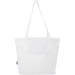 Panama GRS recycled zippered tote bag 20L – White back view