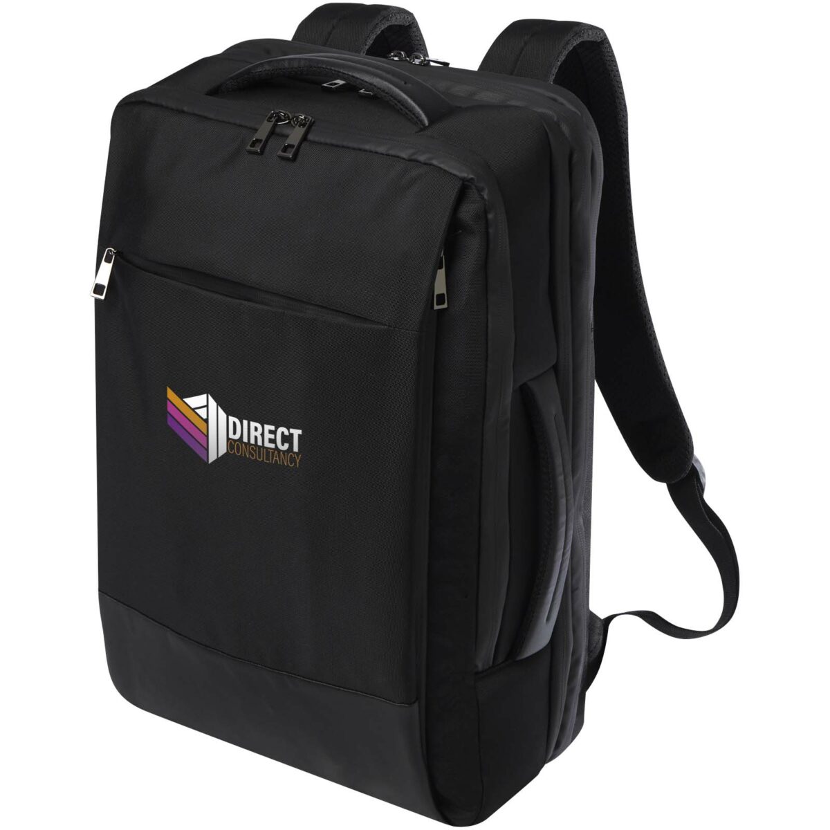 Expedition Pro 17" GRS recycled expandable laptop backpack 35L – Solid black with logo