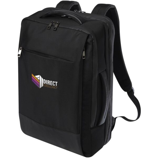 Expedition Pro 17" GRS recycled expandable laptop backpack 35L – Solid black with logo