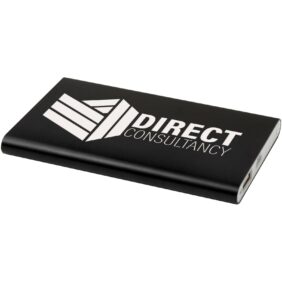 Pep 4000 mAh power bank – Solid black with logo