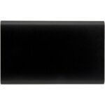 Pep 4000 mAh power bank – Solid black front view