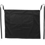 Skyla 240 g/m² apron – Solid black front view