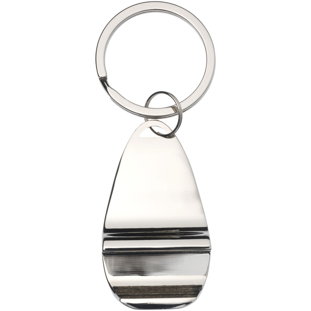 Don bottle opener keychain – Silver back view