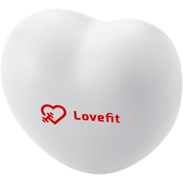 Heart stress reliever – White with logo