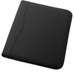 Ebony A4 zippered portfolio – Solid black extra view