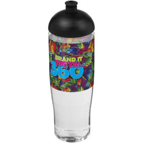 H2O Active® Tempo 700 ml dome lid sport bottle – Transparent with logo