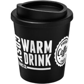 Americano® Espresso 250 ml insulated tumbler – Solid black with logo
