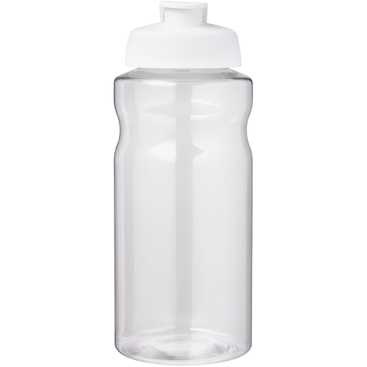 H2O Active® Big Base 1 litre flip lid sport bottle – White front view