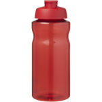 H2O Active® Eco Big Base 1 litre flip lid sport bottle – Red front view