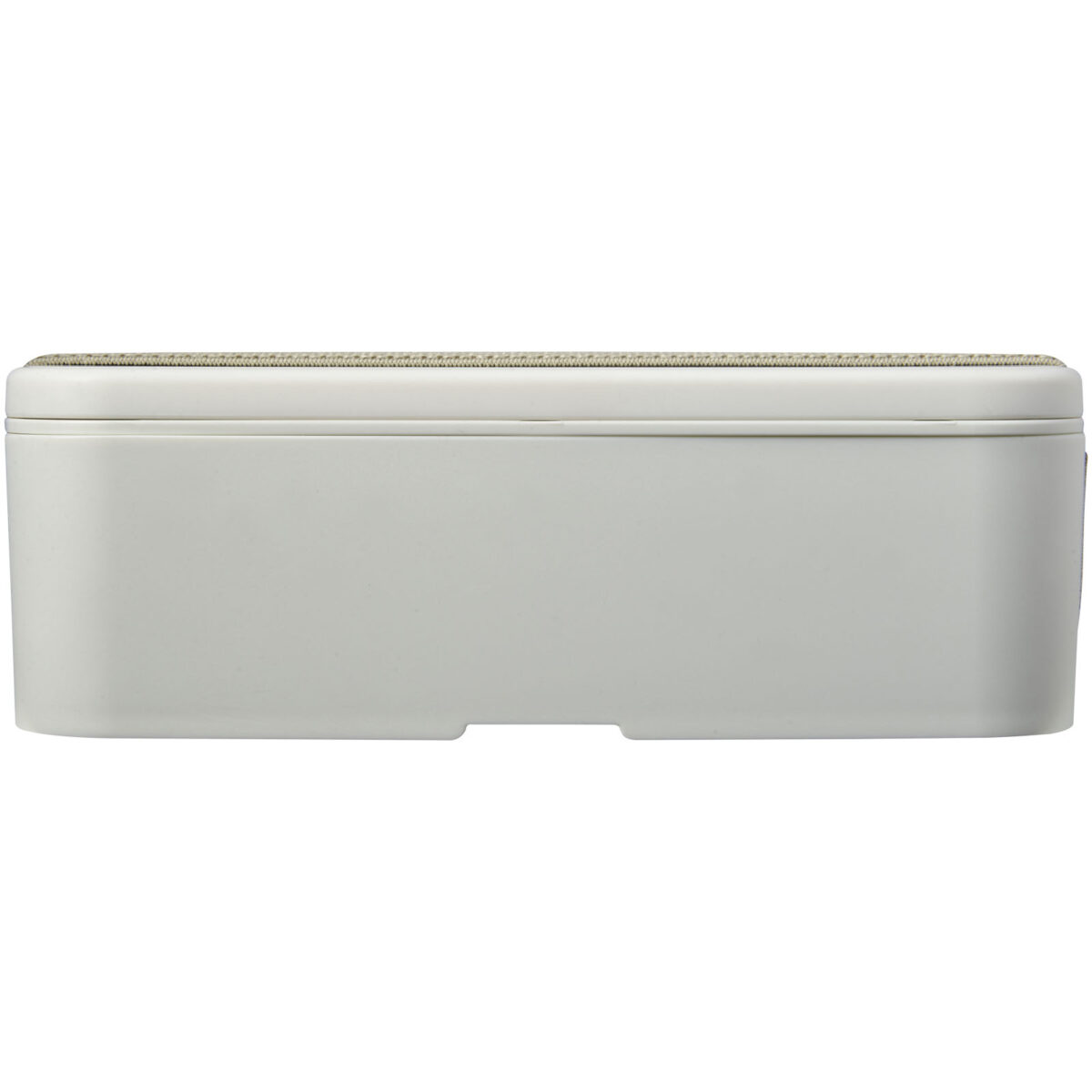 MIYO Renew single layer lunch box – Ivory white front view