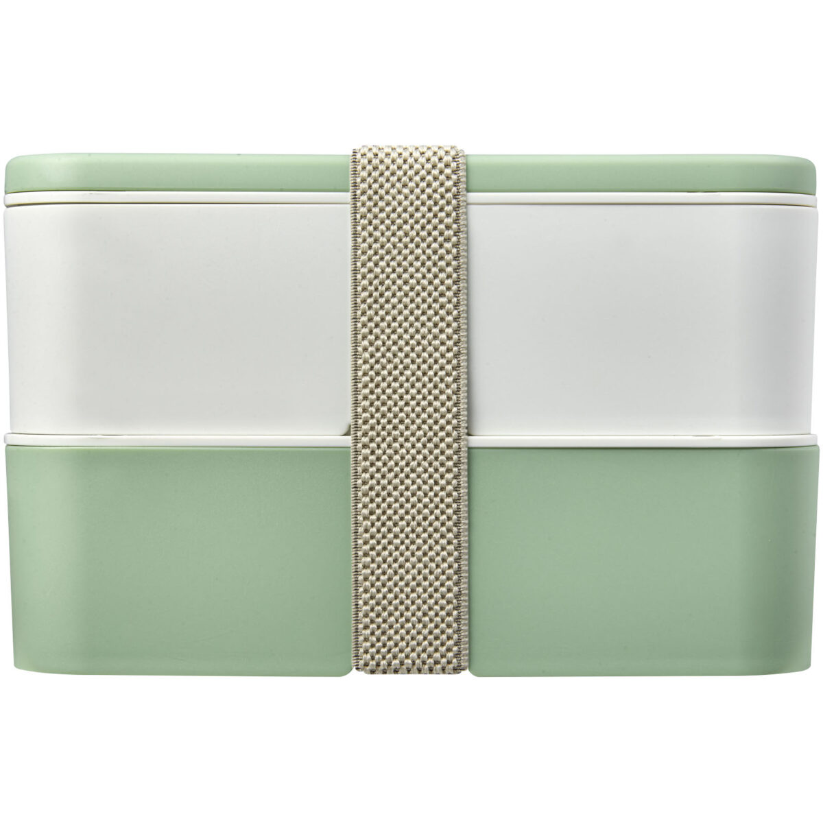 MIYO Renew double layer lunch box – Ivory white front view