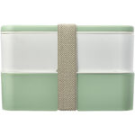 MIYO Renew double layer lunch box – Ivory white front view