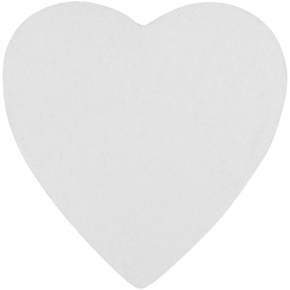 Sticky-Mate® heart-shaped recycled sticky notes – White front view