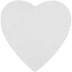 Sticky-Mate® heart-shaped recycled sticky notes – White front view