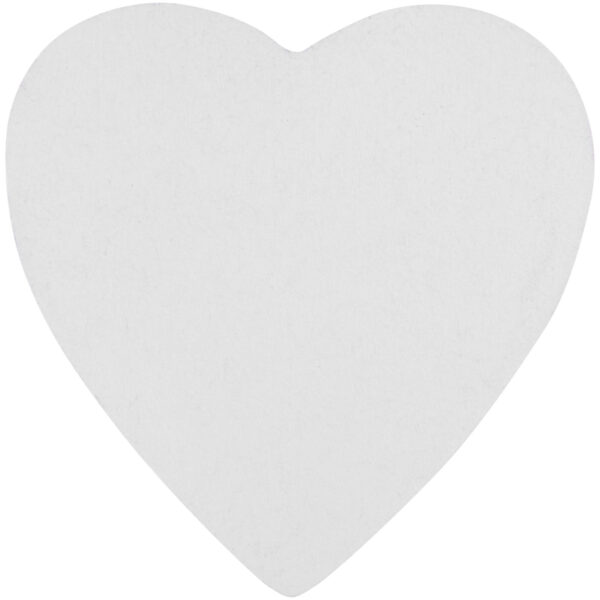 Sticky-Mate® heart-shaped recycled sticky notes – White front view